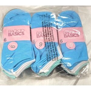 18 Pairs Women's Back to Basics Low Cut Socks - Shoe Size 4-10